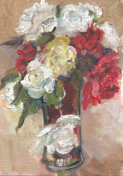 Art ATC original oil painting