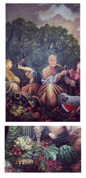 Ceiling Mural ~The Feast details