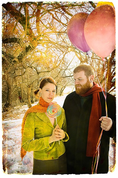 Candy and balloons..
