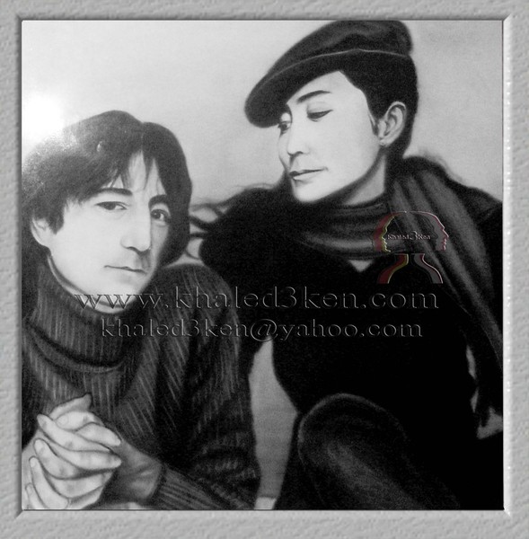 DRAWING PORTRAIT JOHN LENNON AND BEATLES LIFE STORY AND MARK DAVID CHAPMAN KHALED3KEN (14)