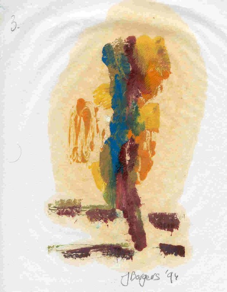 L' Homme en Jaune 3, Lithographie, 1994