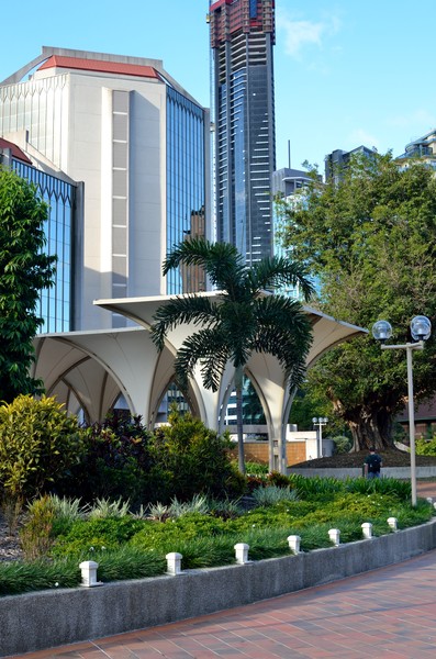 Brisbane city from Cathedral square