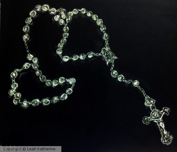 Rosary On Scratch board