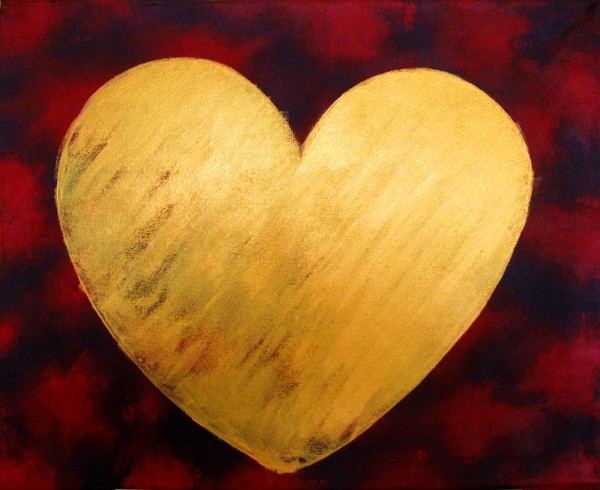 heart of gold painting for sale love romance