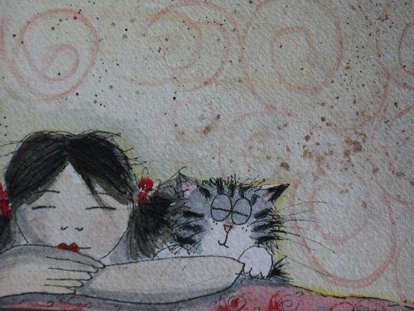 GIRL & CAT