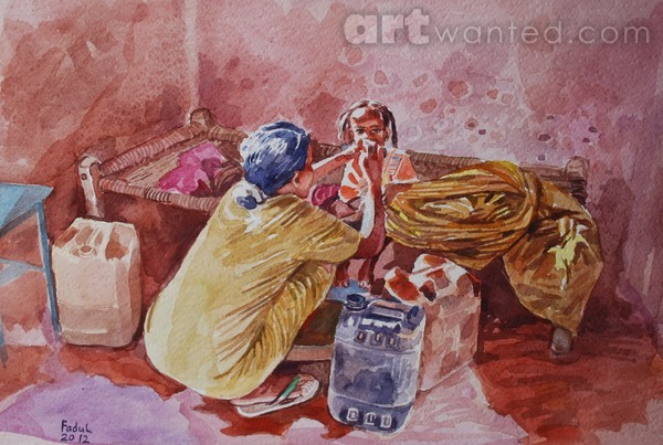 At home
