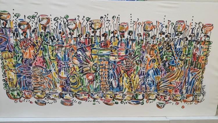 African Crowd by Bikis and Alda
