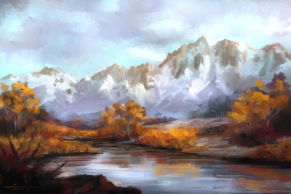 Mountian Snow in Fall II
