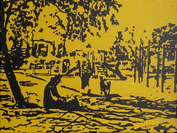 Sketching in the park