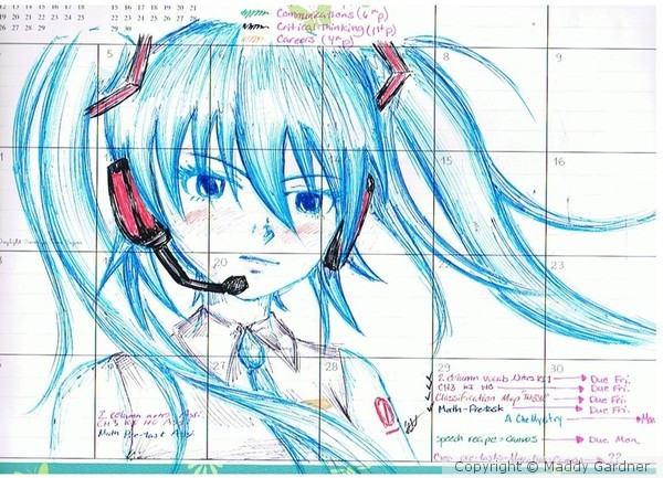 Calendar Miku