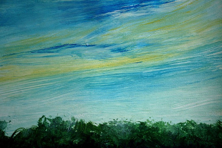 The wind above the trees