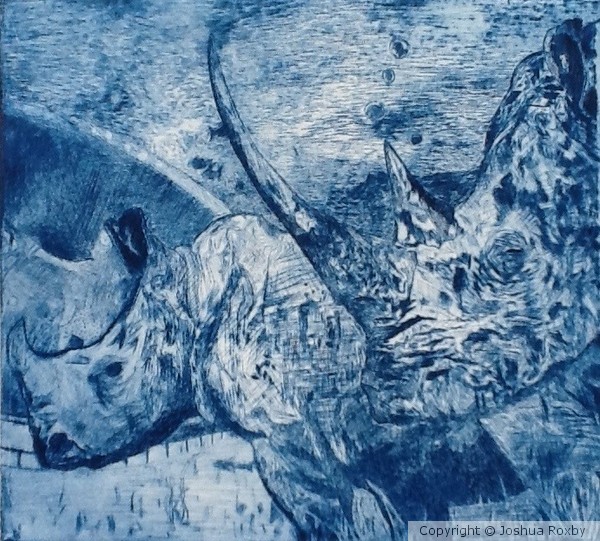 Underwater Rhinos
