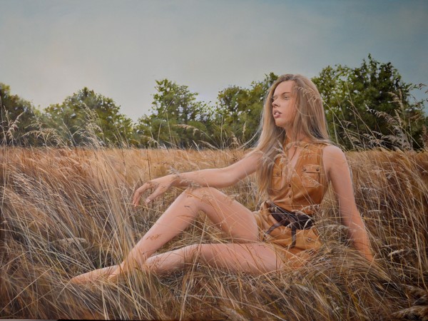 Girl in a field