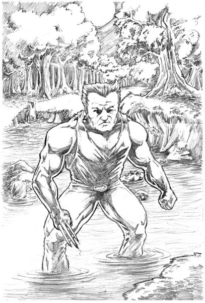 Wolverine in the Swamp