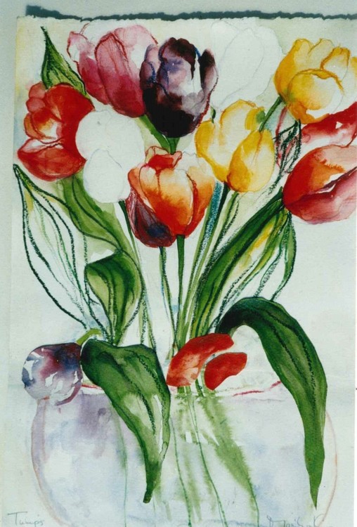 A Vase of Tulips