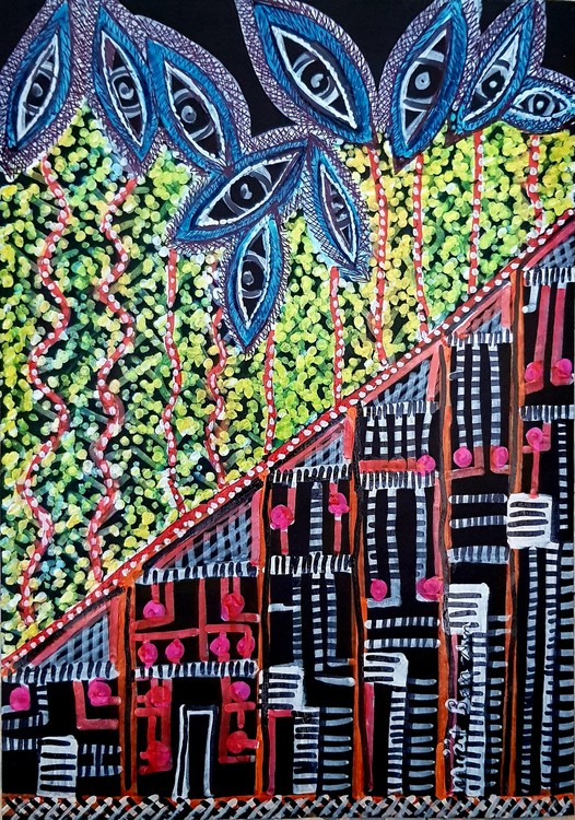 paintings of houses flowers israel artwork mirit ben nun