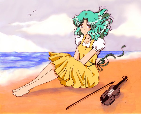 Michiru Kaiou on the Beach