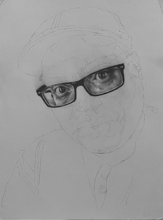 The Tramp (A Self Portrait) WIP 3