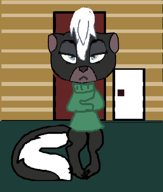 skunkley inside the house