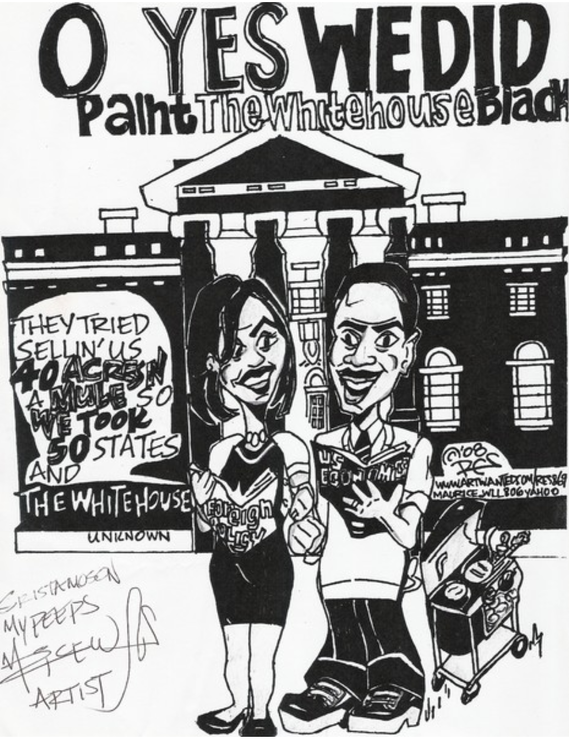 O Yes We Did Paint the Whitehouse Black(C) Maurice D.Williams