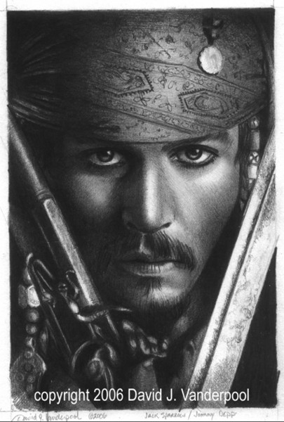 Jonny Deep as Captian Jack Sparrow