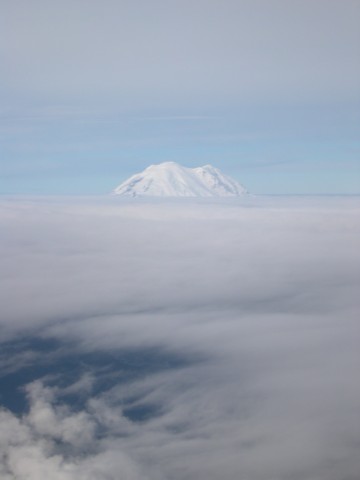 Mt Rainer from the Sky