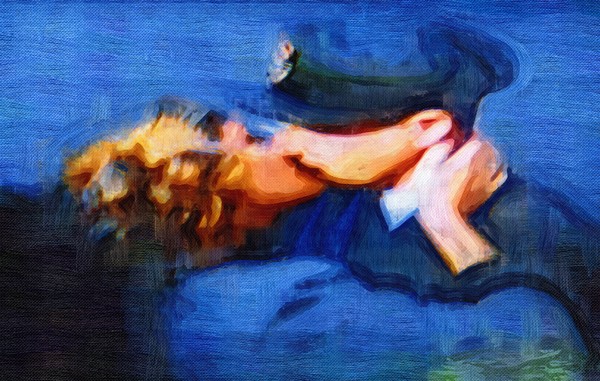 A soldier's goodbye