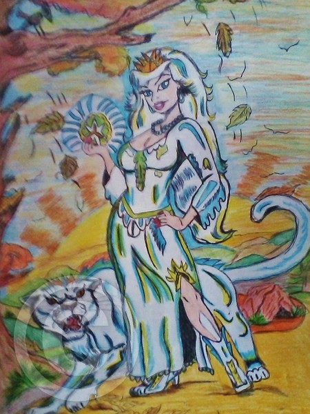 Lady Winter with Chill cougar ICZEE strolling thro