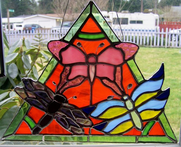 Triangle Butterflies Suncatcher