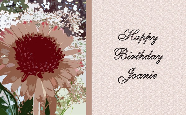 Happy Birthday Joanie by Lynn De Serres | ArtWanted.com