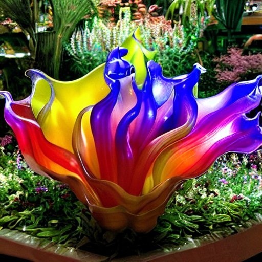 Rainbow Glass Sculpture