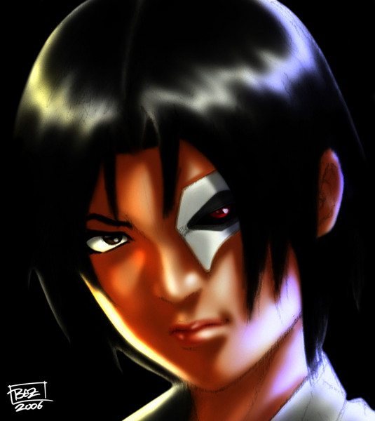 Girl with a scary eye