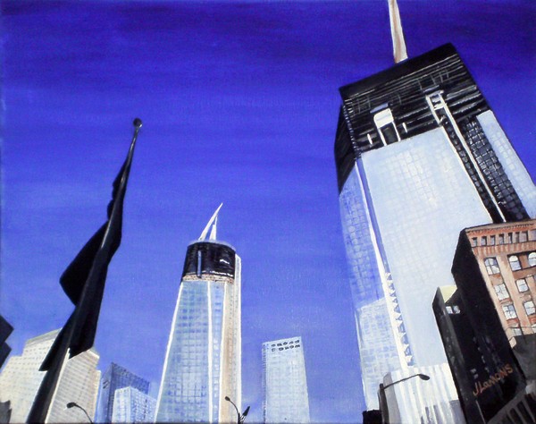 Looking up in New York City