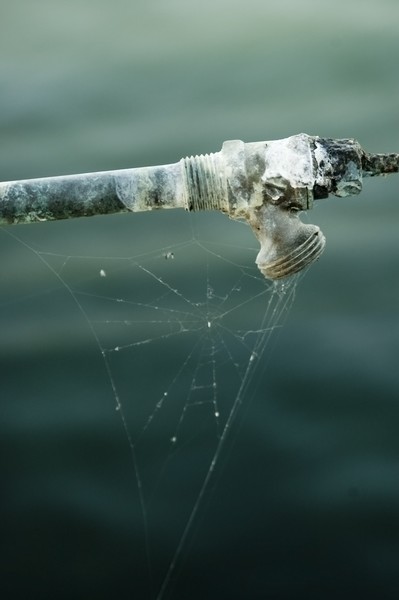 Faucet at Alki pier in Seattle