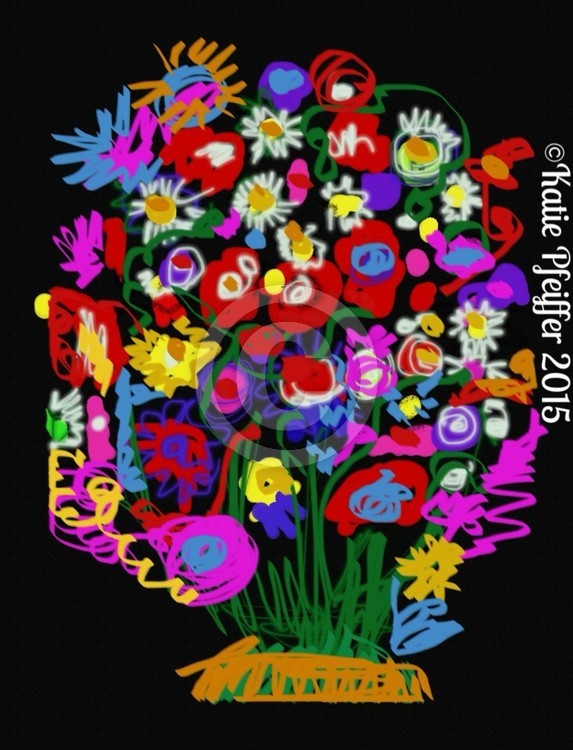 Digital Floral bouquet