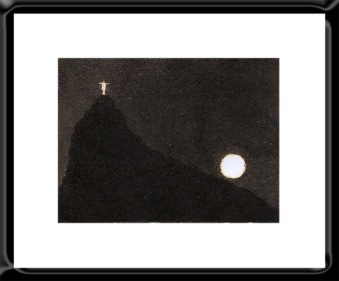 Corcovado na lua cheia