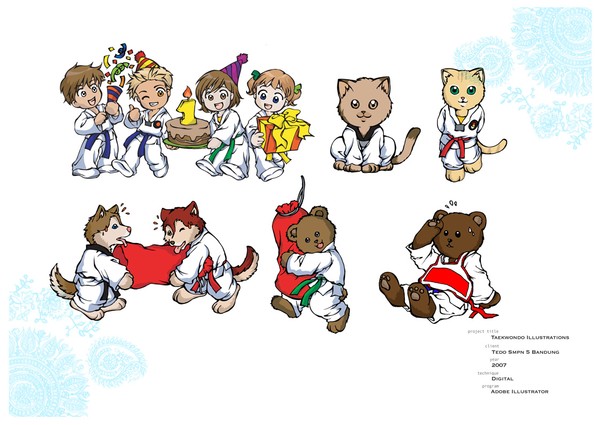taekwondo illustration 02
