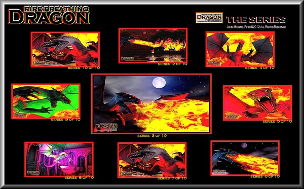 Fire Breathing Dragon Series - Collage