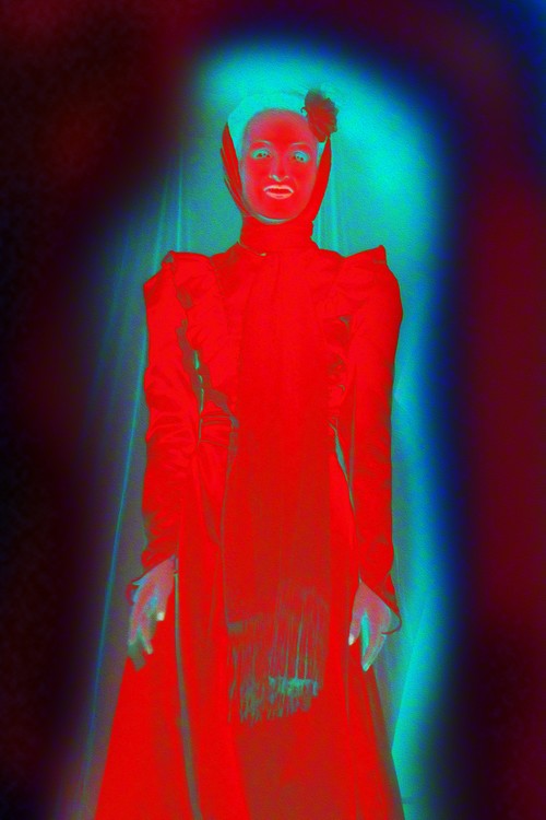 Lady in red ghost 
