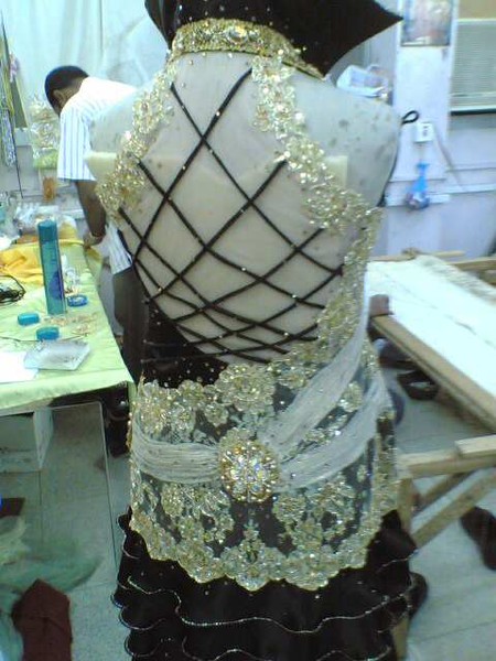 back view of the same gown