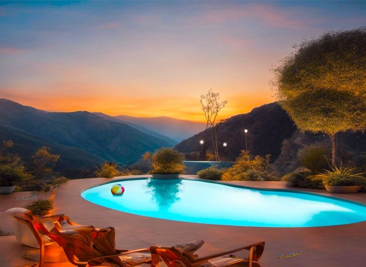 Pool with a View