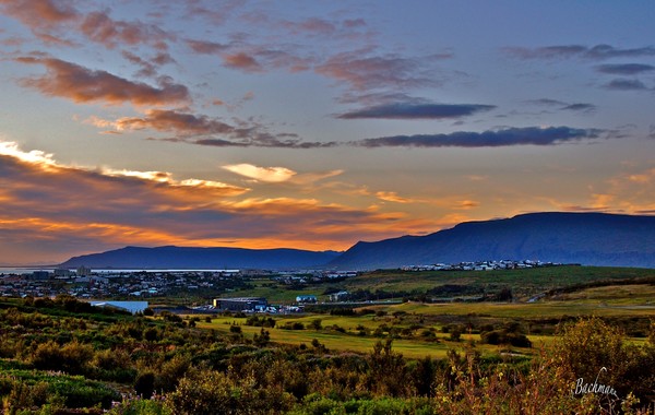 A Sunset in Reykjavik