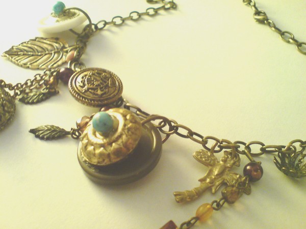 vintage charm necklace