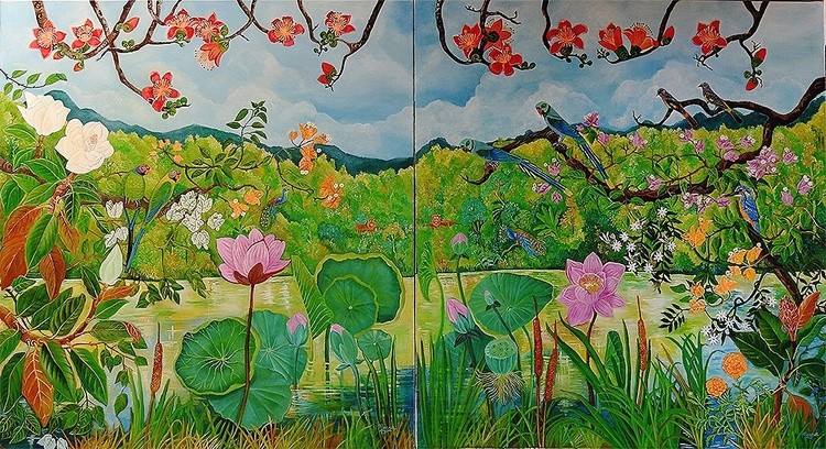 Lotus pond, 1&2