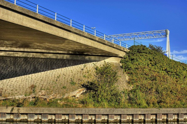 under the highway (near Amsterdam)