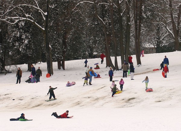 People Sliding in Ridgewood, NJ