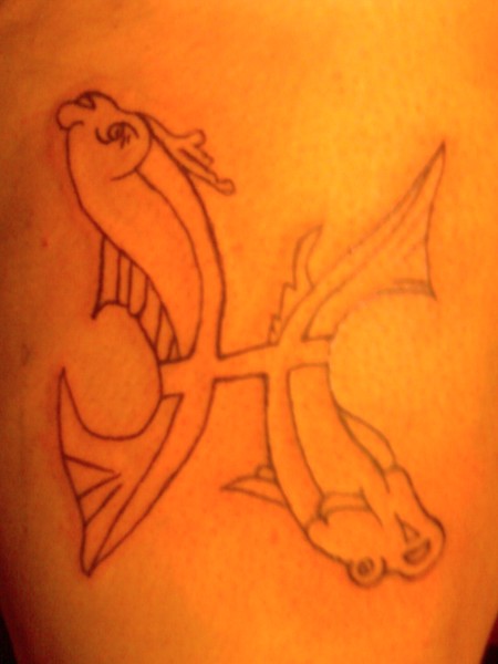 custom tattoo pisces