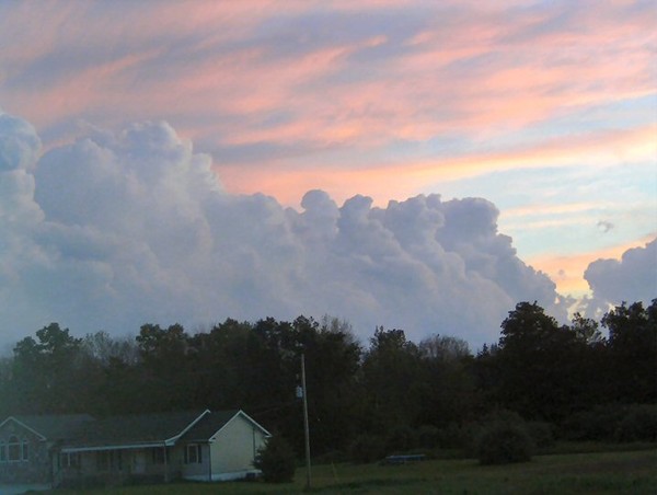 Sunset storm