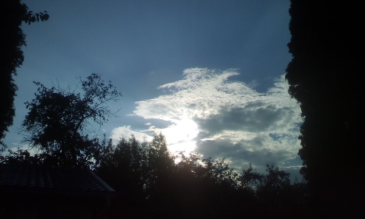 The sun is hidden!