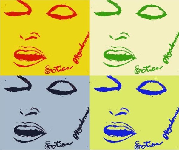 Madonna erotica, pop art